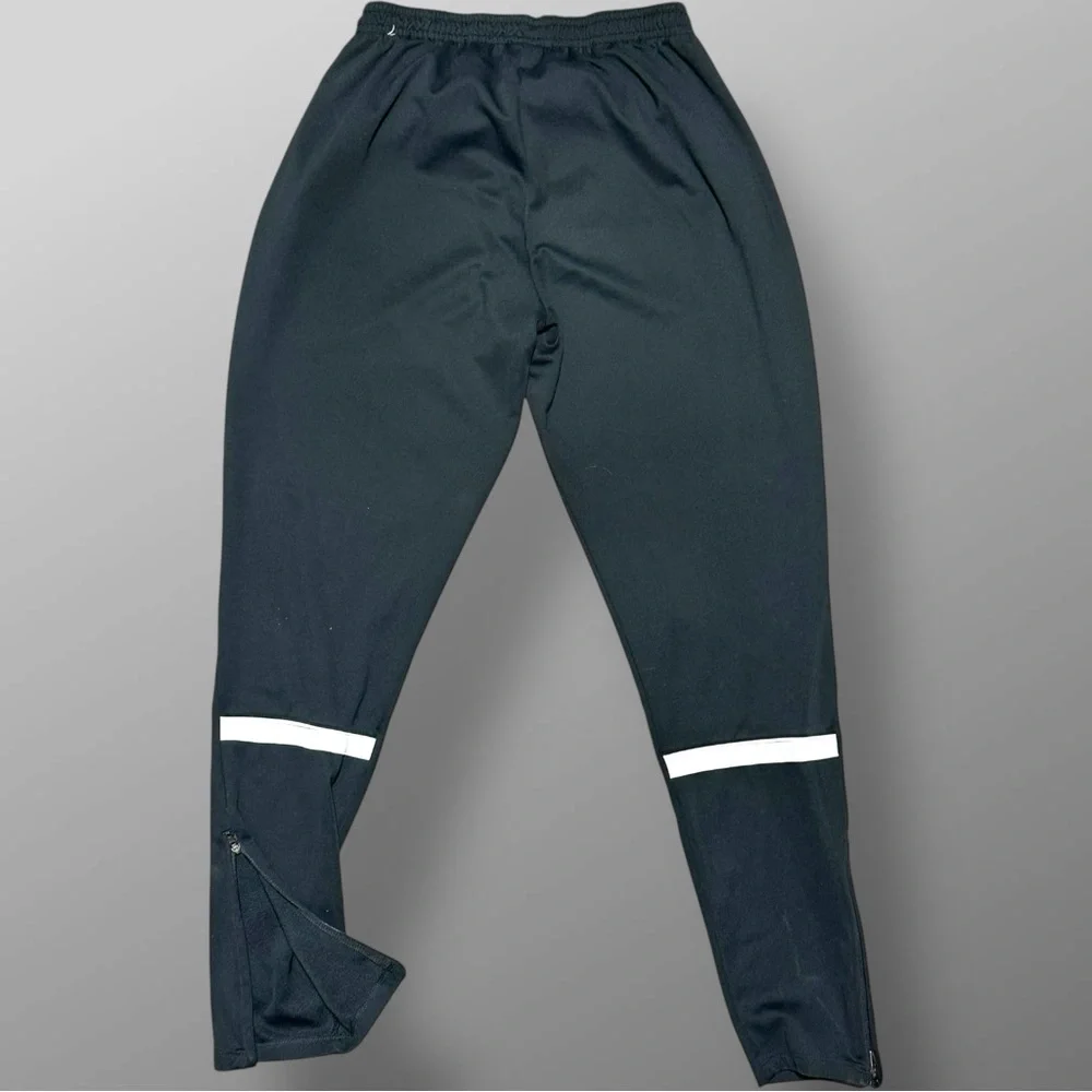 Nike Dri-FIT Black Athletic Pants Women S Elastic Drawstring Zip Ankle Pockets - Picture 4 of 11